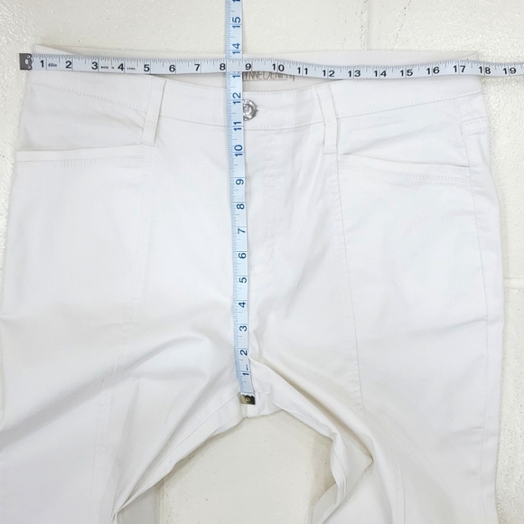 Wynne Denim white jeans women's size 16 Tall straight leg high rise stretch - Picture 5 of 8